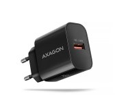 AXAGON ACU-QC18, nabíječka do sítě 18W, 1x port USB-A, QC3.0/AFC/Apple, černá foto