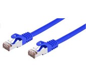 Kabel C-TECH patchcord Cat6, FTP, modrý, 0,25m foto