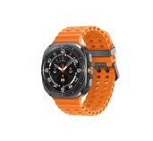 Samsung Galaxy Watch Ultra/47mm/Titanium Gray/Sport Band/Orange foto