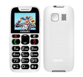 EVOLVEO EasyPhone, mobilní telefon pro seniory s nabíjecím stojánkem, bílá foto