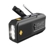 Sandberg Surviovor All-in-1 2000 mAh, FM/AM rádio s dalšími funkcemi, černá foto