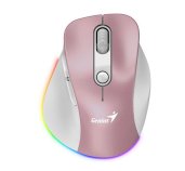 Genius Ergo 9000S Pro/Ergonomická/Optická/Pro praváky/2 400 DPI/USB+BT/Růžová foto
