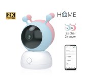iGET HOME Camera CS2 Baby - WiFi 2K IP kamera a chůvička, noční vidění, audio, 2x obal, teplota foto