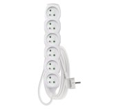 EMOS Prodlužovací přívod 6Z/2m 3680W,PVC,bílá foto