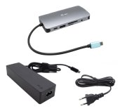 i-tec USB-C Metal Nano Dock HDMI/VGA with LAN, Power Delivery 100 W + zdroj 100W foto