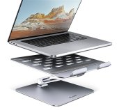AXAGON STND-LQ, hliníkový HQ stojan pro notebooky 10” - 16”, nastavitelná výška a úhel foto