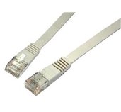 Patch kabel plochý CAT5E UTP LSOH 5m šedý foto