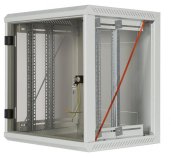 Nástěnný rack RUA 18U/600mm odn.boč+skl.dv.černý foto