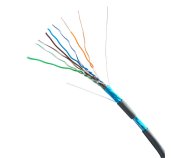 Metráž DATACOM FTP drát CAT5E  LSOH,Eca 100m šedý foto