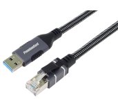 Ethernet. kabel USB3.2->LAN RJ45  10/100/1000, 1m foto