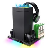 iPega XBX024S Multifunkční Nabíjecí RGB Stojan s Chlazením pro Xbox foto