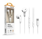 Sluchátka ALIGATOR AE007, Cool Music USB-C bílá foto