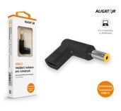 Aligator USB-C napájecí redukce 5,5x2,5 mm pro notebooky Acer/Asus/HP/Lenovo/Toshiba foto