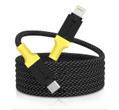 Tactical MagRope USB-C/Lightning 1m Black/Yellow foto