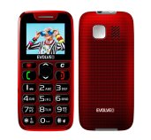 EVOLVEO EasyPhone, mobilní telefon pro seniory s nabíjecím stojánkem, červená foto