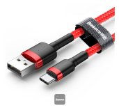 Baseus datový kabel Cafule USB-C 2m 2A červený foto