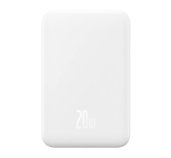 Baseus power banka Mini s bezdrátovým nabíjením 5000 mAh 20W USB-C bílá foto
