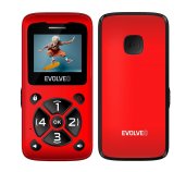 EVOLVEO EasyPhone ID, mobilní telefon pro seniory, červená foto