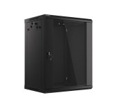 Nástěnný rack 19’’ 15U 600X450mm černý flat pack foto