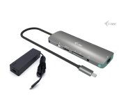 i-tec USB-C Metal Nano Docking Station 4K HDMI LAN, Power Delivery 100 W + Charger 100W (bundle) foto