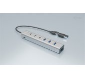 i-tec USB-C/USB-A Charging Metal HUB 7 Port (3x USB-C, 4x USB-A) foto