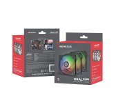 Ventiátor Genesis OXAL 120 ARGB, 3-Pack, černý foto