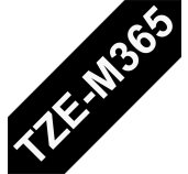 Brother TZEM365, bílá/černá, 36mm foto