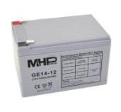 MHPower GE14-12 Gelový akumulátor 12V/14Ah, Faston F2 - 6,3mm, Deep Cycle foto