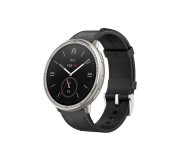 Amazfit Active 2 Round NFC/Silver/Elegant Band/Black Leather foto
