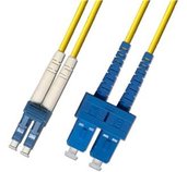 Optický patchkabel duplexní, LC-SC 9/125um SM, 30m foto