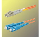 Optický patchkabel duplex LC-SC 50/125 µm MM,3m foto