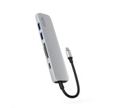Epico 6v1 Alu Hub 8K s USB-C konektorem - stříbrná foto