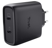TRUST MAXO 65W 2P USB-C GAN CHARGER WHT foto