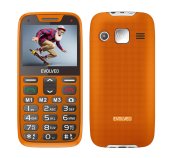 EVOLVEO EasyPhone XR, mobilní telefon pro seniory s nabíjecím stojánkem, oranžový foto