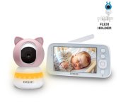 EVOLVEO Baby Monitor N5 - Set videochůvičky s 360° dohledem, obousměrnou komunikací a ukolébavkami, foto