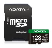 ADATA 128GB MicroSDXC UHS-I U3 V30 + adapter foto