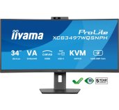 34” iiyama XCB3497WQSNPH-B1:VA, UWQHD,USB-C,RJ45,c foto