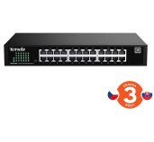 Tenda TEG2224D Websmart L2 cloud managed switch, 24x 10/100/1000 Mbps, Kov, Fanless-bez ventilátorů foto