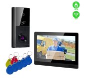 EVOLVEO DoorPhone AHD10, Sada domácího WiFi videotelefonu s ovládáním dveří a RFID, černý 10” monito foto