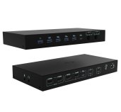 i-tec USB-C KVM Docking station for 3 Hosts, Dual Display, 2x Power Delivery (1x 92W/2x 65W) foto