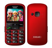 EVOLVEO EasyPhone XS, mobilní telefon pro seniory, červený foto