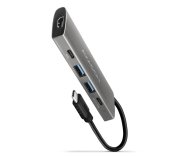 AXAGON HMC-5G21, USB 10Gb/s hub, porty 2x USB-A, 2x USB-C, HDMI 4k/30, PD 60W, kabel USB-C 13cm foto