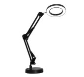 Platinet stolní LED lampa Magnify 10W stmívatelná s lupou, černá foto