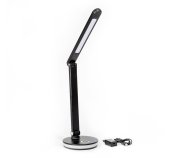 Platinet stolní LED lampa 12W stmívatelná, dotykové ovládání, USB port, černá foto