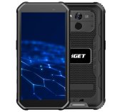 iGET T1 6 + 128 Black - odolný mobilní telefon foto