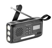 Sandberg Survivor All-in-1 DAB Radio 4500 mAh, multifunkční outdoorové rádio, černé foto