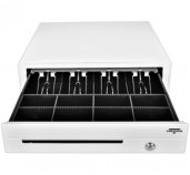 Pokladní zásuvka C420D - s kabelem, 9-24V, bílá foto