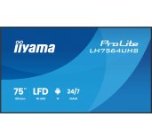 75” iiyama LH7564UHS-B1AG:VA, 4K UHD,Android,24/7 foto