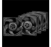ARCTIC S8038-7K - 80mm Case Fan - dual ball bearing - max 7000 RPM - PWM regulated - Pack of 4 pcs foto