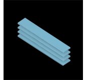 ARCTIC Thermal pad TP-3 (120x20mm, t:1.0mm, pack of 4pcs) (Premium Performance Thermal Pad) foto